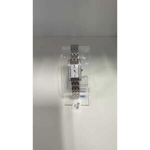 Seiko Women's Silver Tone Watch Crystal Accents